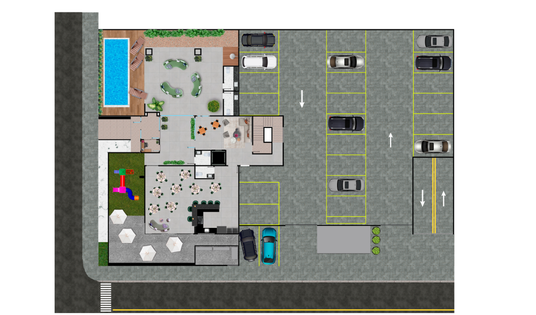 Planta de 96 m²
